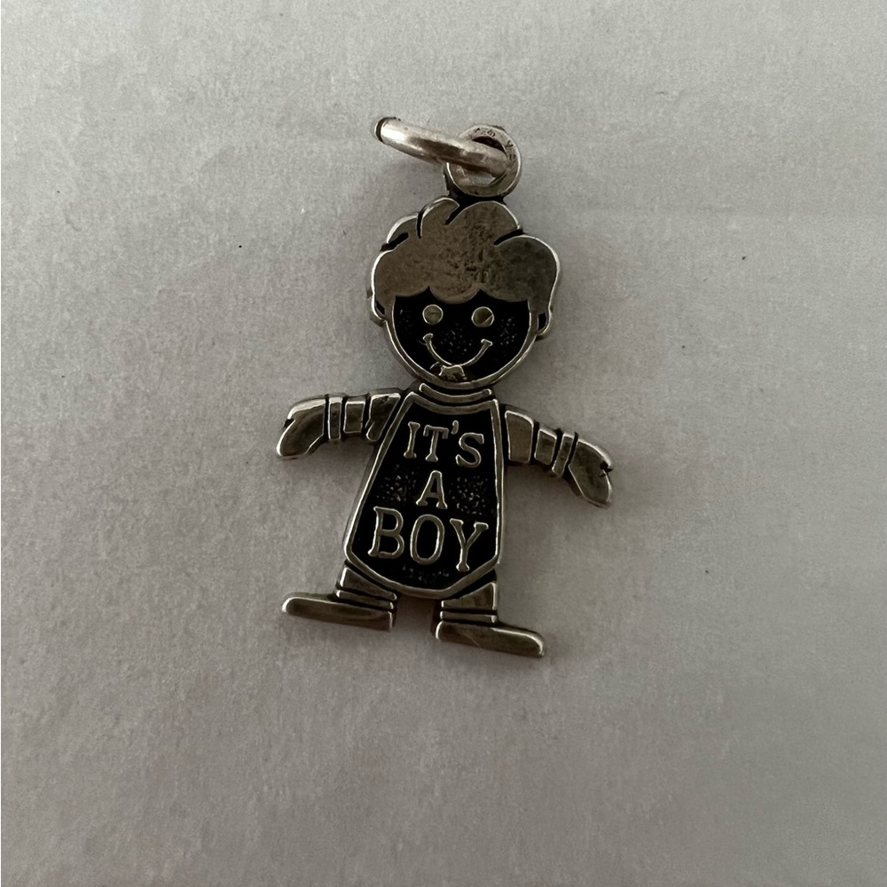 'It's A Boy' Sterling Silver Charm